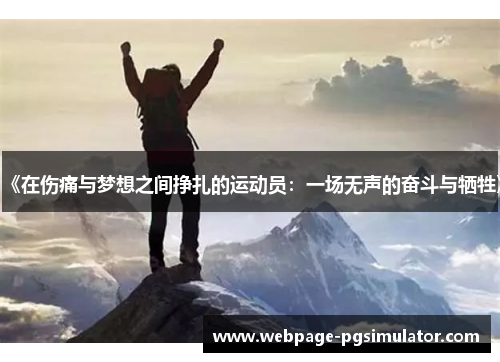 《在伤痛与梦想之间挣扎的运动员：一场无声的奋斗与牺牲》
