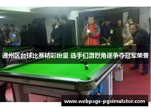 通州区台球比赛精彩纷呈 选手们激烈角逐争夺冠军荣誉